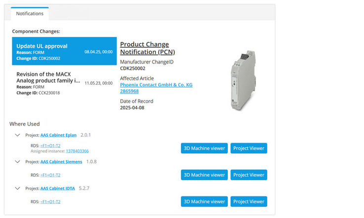 product change notification